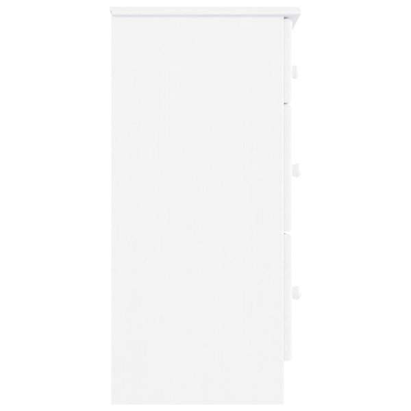 Weiße Kiefer Massivholz Kommode 112 cm