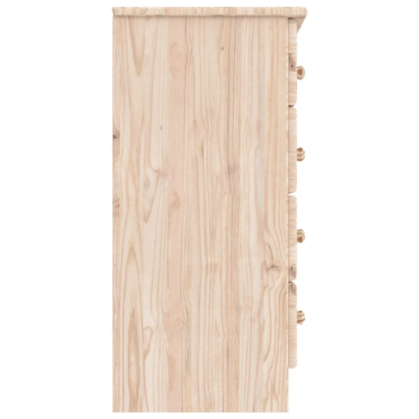 Kiefer Massivholz Kommode 77x73cm