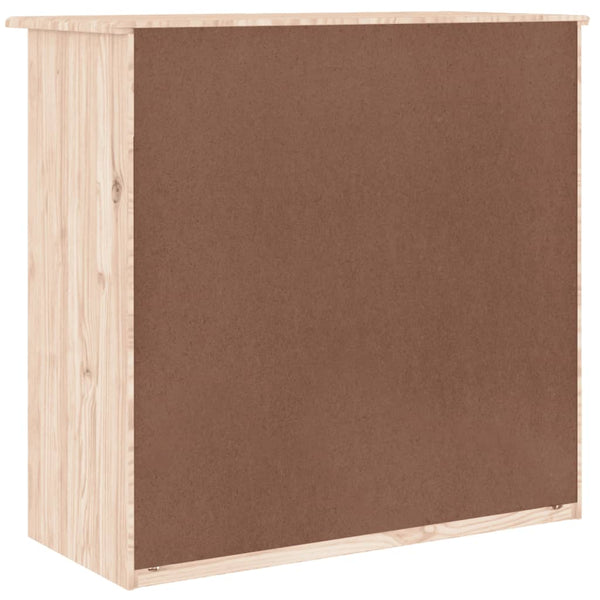 Kiefer Massivholz Kommode 77x73cm