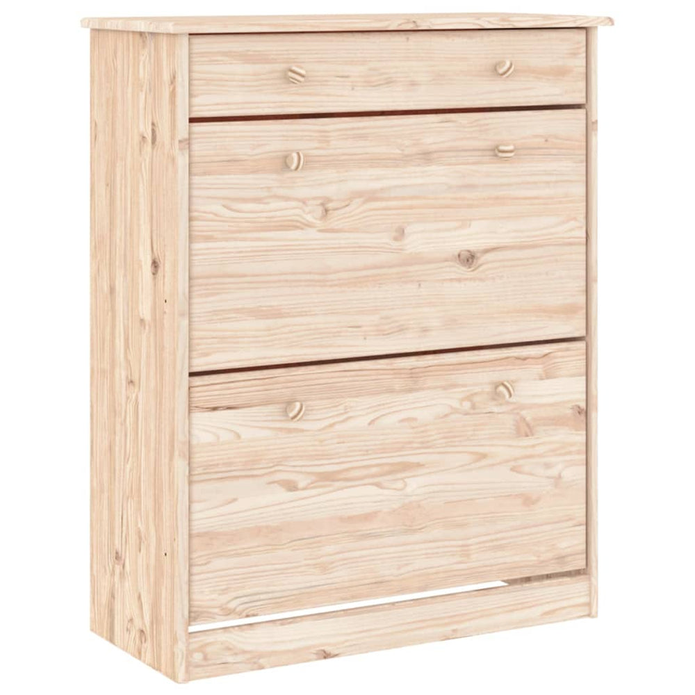vidaXL Shoe Cabinet ALTA 77x35x96 cm Solid Pine Wood