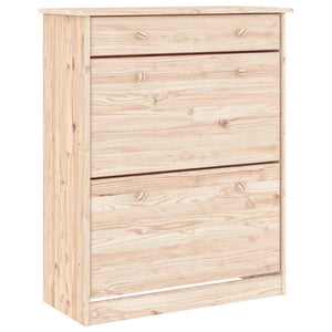Massivholz Schuhschrank Kiefer 77x96cm
