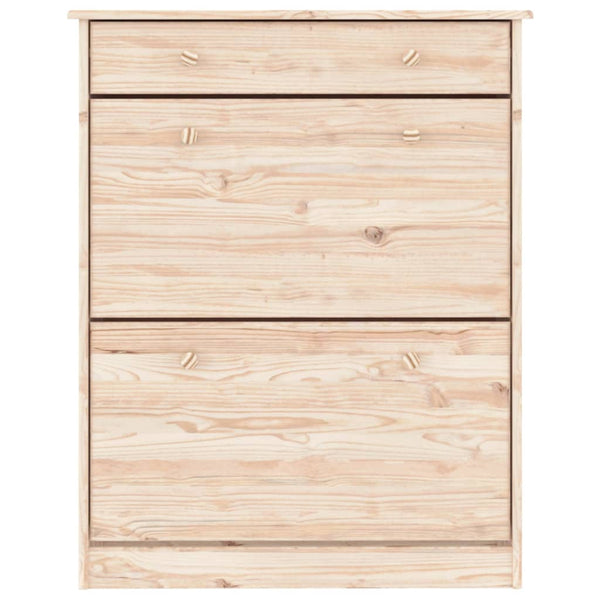 Massivholz Schuhschrank Kiefer 77x96cm