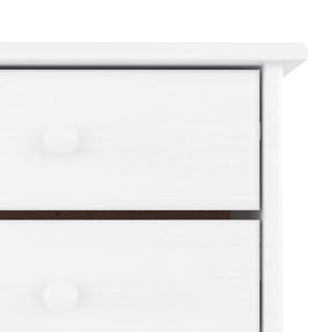 Weißer Schuhschrank Kiefer Massivholz 77x96cm