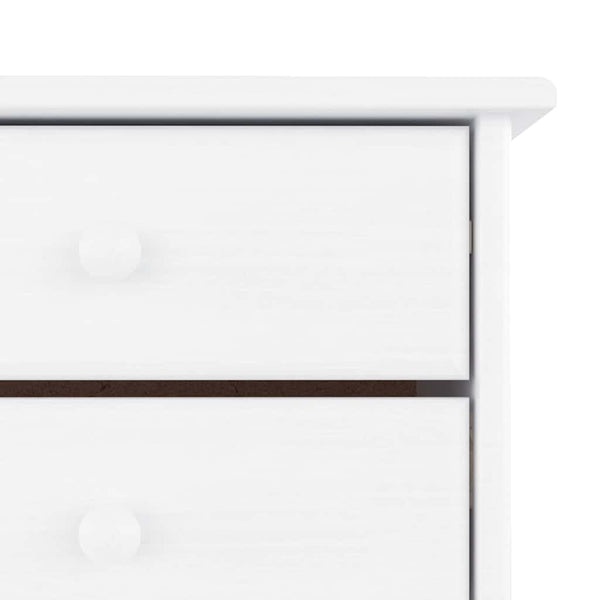 Weißer Schuhschrank Kiefer Massivholz 77x96cm