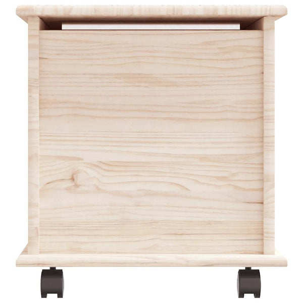 Kiefernholz Truhe mit Rollen 73x40cm