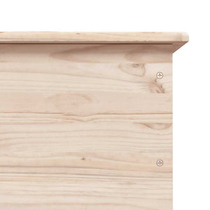 Kiefernholz Truhe mit Rollen 73x40cm