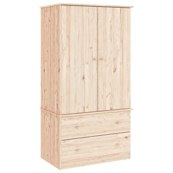Massivholz Kleiderschrank Kiefer 90x170cm