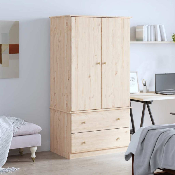 Massivholz Kleiderschrank Kiefer 90x170cm
