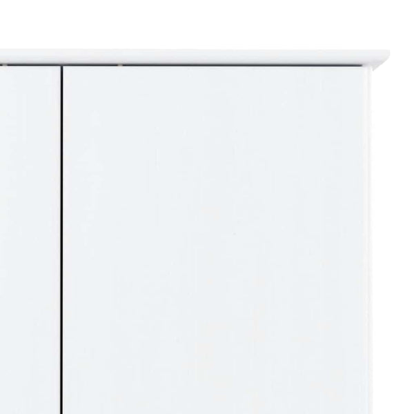 Weißer Kleiderschrank ALTA Kiefer Massivholz 90x55x170 cm