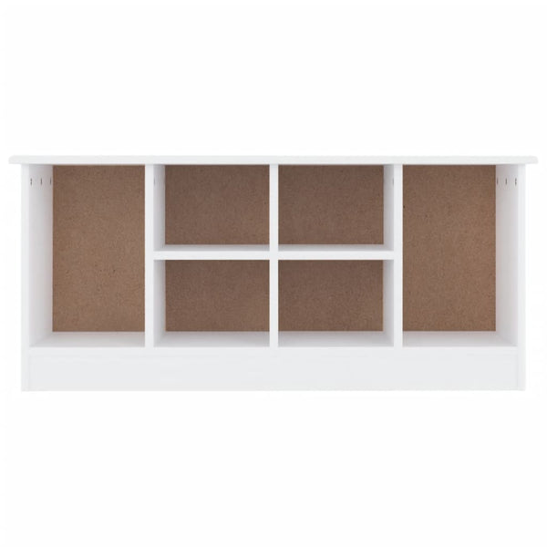 Weiße Schuhbank Kiefer Massivholz 100 cm