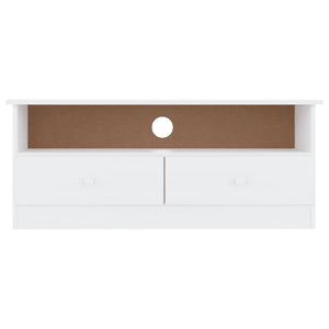 vidaXL Meuble TV avec tiroirs ALTA Blanc 100x35x41 cm Bois de pin