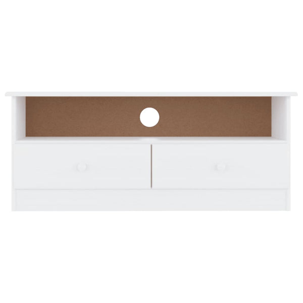vidaXL Meuble TV avec tiroirs ALTA Blanc 100x35x41 cm Bois de pin