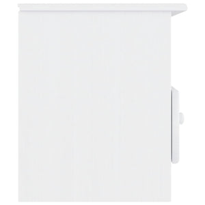 vidaXL Meuble TV avec tiroirs ALTA Blanc 100x35x41 cm Bois de pin