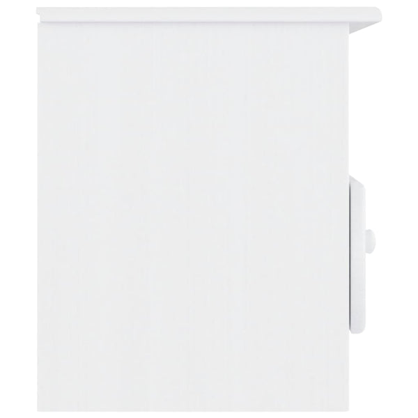 vidaXL Meuble TV avec tiroirs ALTA Blanc 100x35x41 cm Bois de pin