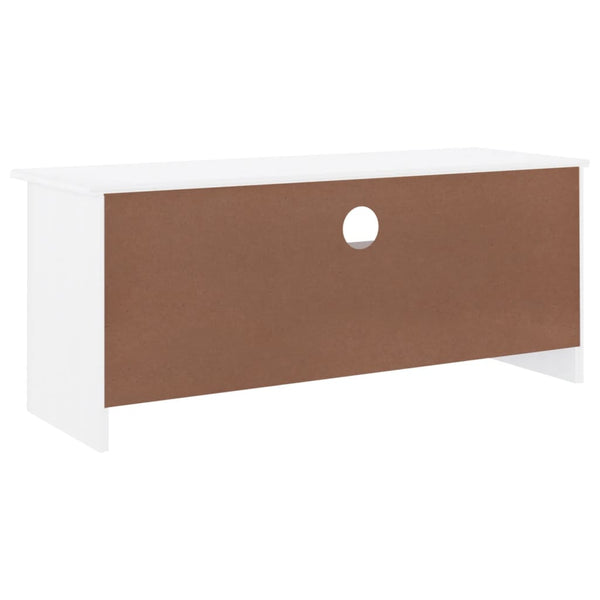 vidaXL Meuble TV avec tiroirs ALTA Blanc 100x35x41 cm Bois de pin