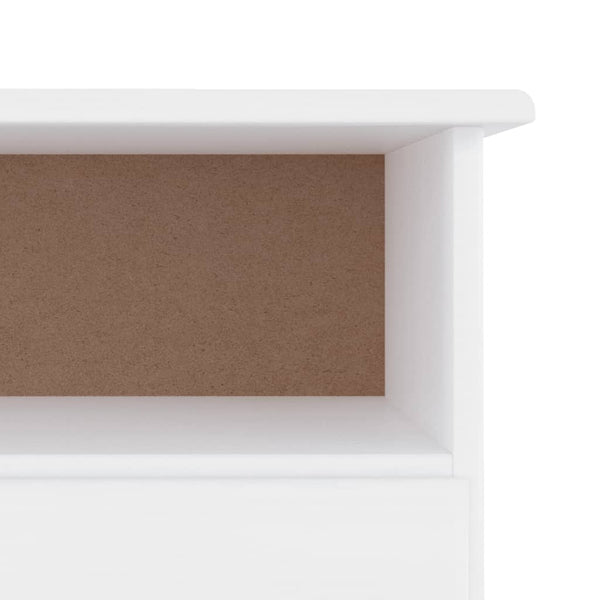vidaXL Meuble TV avec tiroirs ALTA Blanc 100x35x41 cm Bois de pin