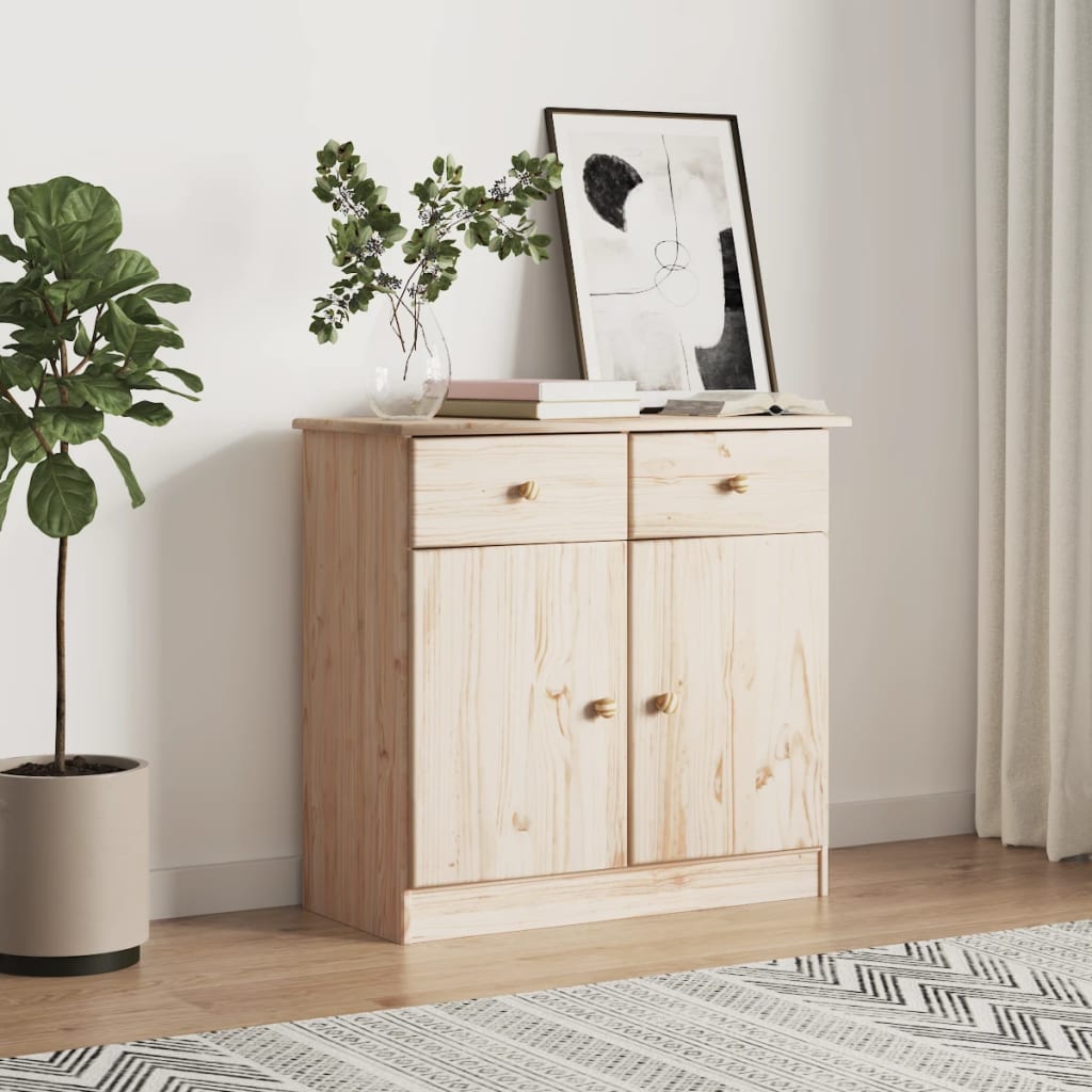 Sideboard Kiefer Massivholz 77x73 cm