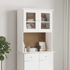 Weißer Sideboard-Aufsatz ALTA Kiefer Massivholz