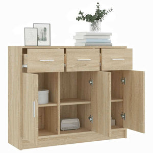 Sideboard Sonoma Eiche 91x28x75 cm