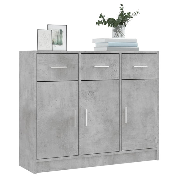 Betongraues Sideboard 91 cm