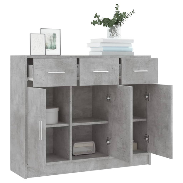 Betongraues Sideboard 91 cm
