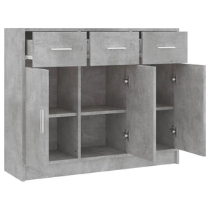 Betongraues Sideboard 91 cm