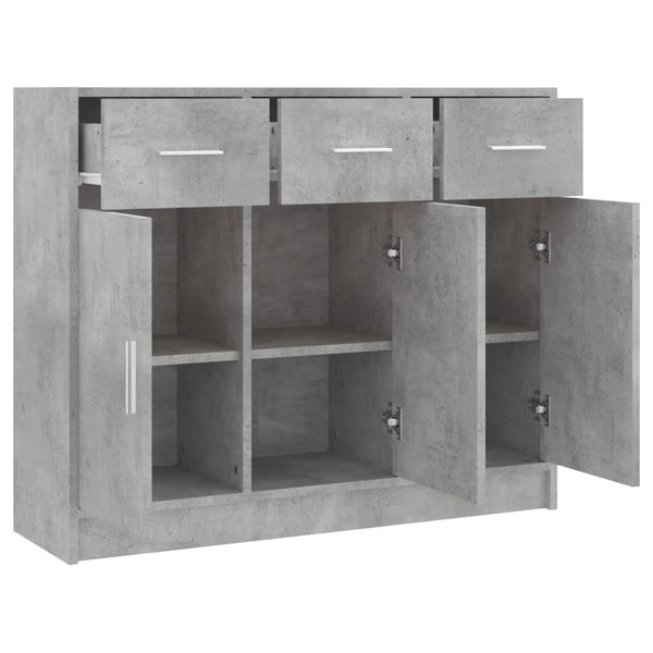 Betongraues Sideboard 91 cm