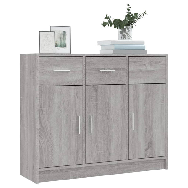 Sideboard Grau Sonoma 91x28x75 cm