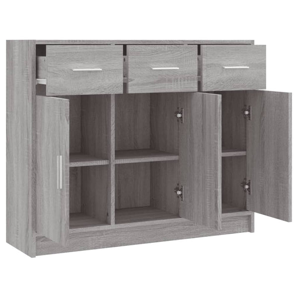 Sideboard Grau Sonoma 91x28x75 cm