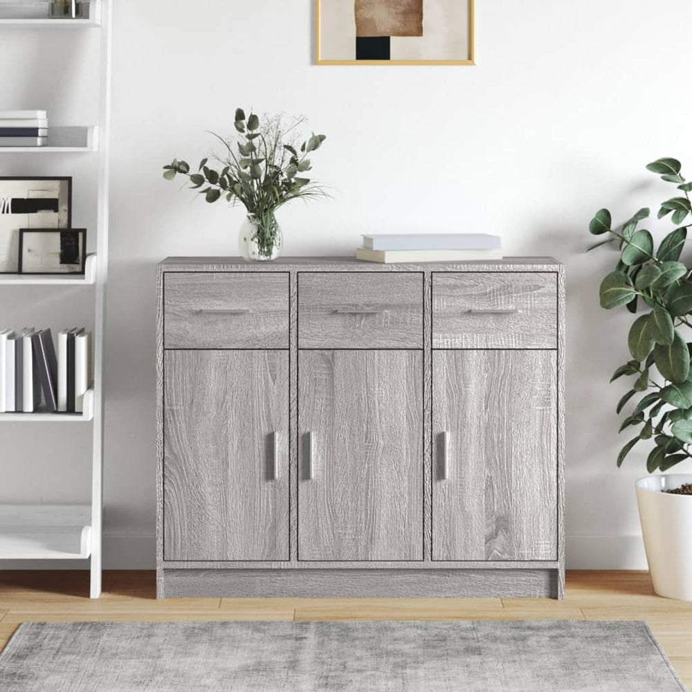 Sideboard Grau Sonoma 91x28x75 cm
