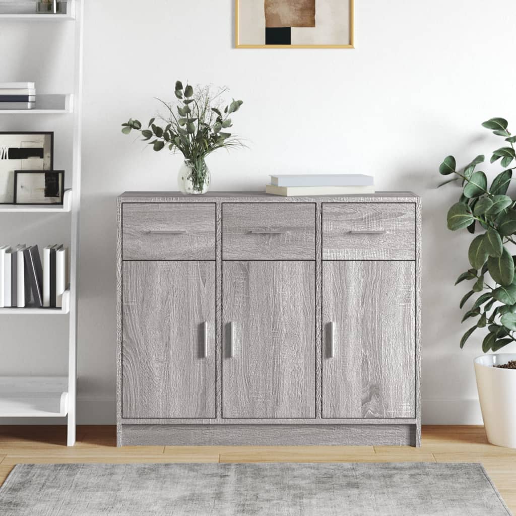 Sideboard Grau Sonoma 91x28x75 cm