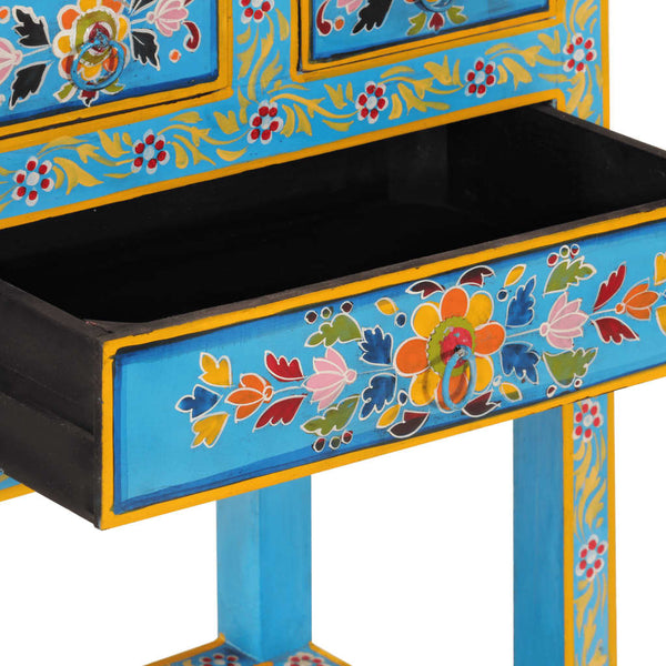 Türkis Sideboard 55x76 cm Mango Massivholz