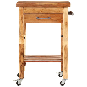 Küchenwagen aus Akazie Massivholz 55x55x89 cm