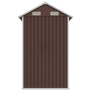 Gerätehaus Braun Verzinkt 192x152,5x237 cm
