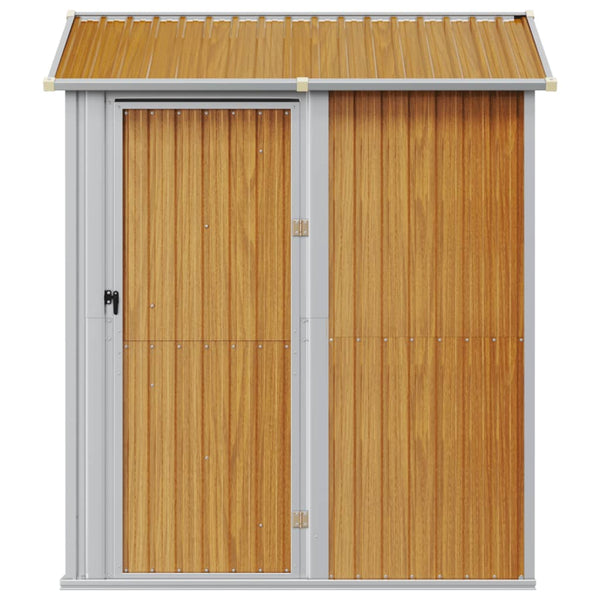 Gerätehaus Hellbraun Verzinkt 192x152,5x237cm