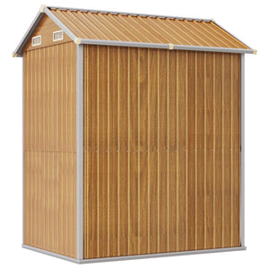 Gerätehaus Hellbraun Verzinkt 192x152,5x237cm