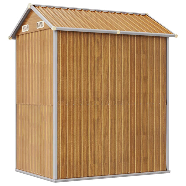 Gerätehaus Hellbraun Verzinkt 192x152,5x237cm