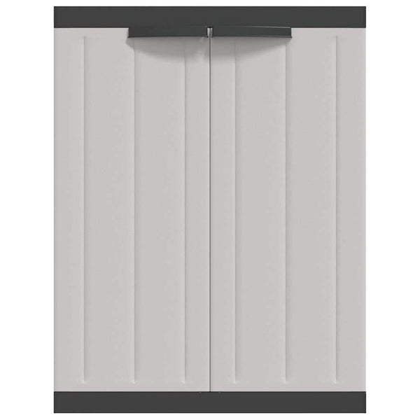 Gartenschrank Grau Schwarz 65x37x85cm