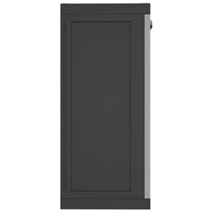 Gartenschrank Grau Schwarz 65x37x85cm