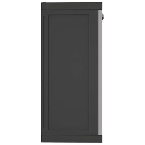 Gartenschrank Grau Schwarz 65x37x85cm