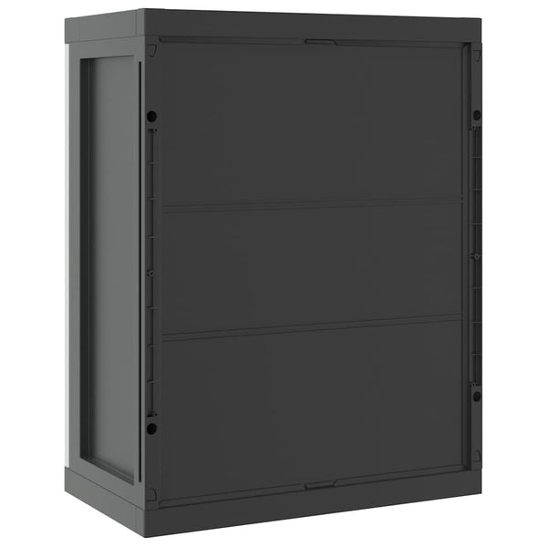 Gartenschrank Grau Schwarz 65x37x85cm