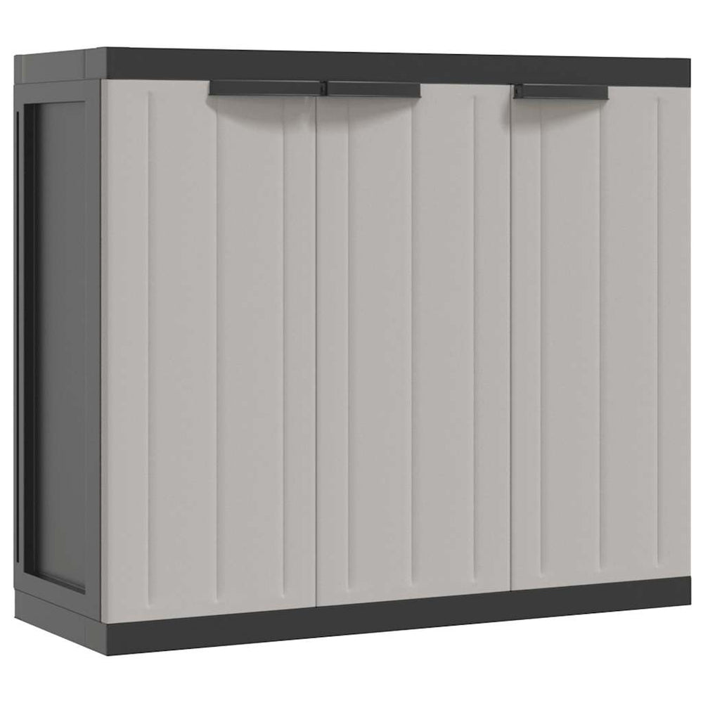 Gartenschrank Grau Schwarz 97x37x85cm