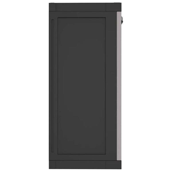 Gartenschrank Grau Schwarz 97x37x85cm