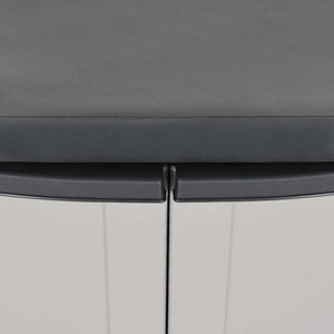 Gartenschrank Grau Schwarz 97x37x85cm