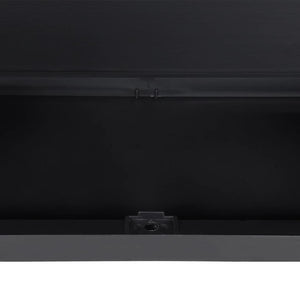 Gartenschrank Grau Schwarz 97x37x85cm