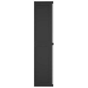 Gartenschrank Grau/Schwarz 97x37x165cm