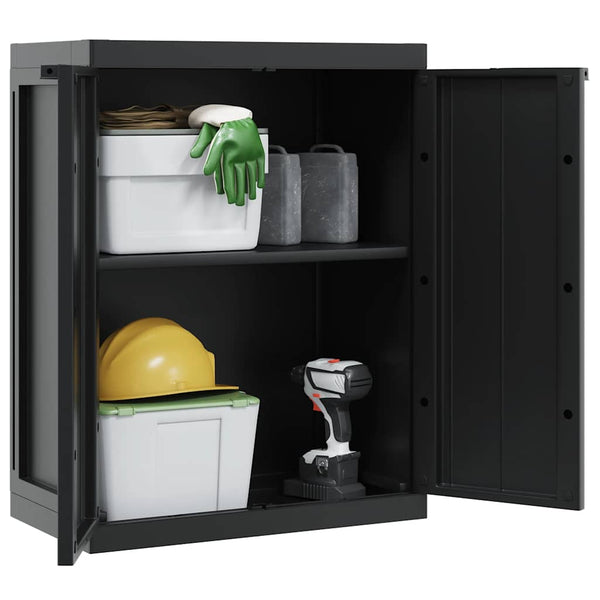 Gartenschrank Schwarz 65x37x85cm