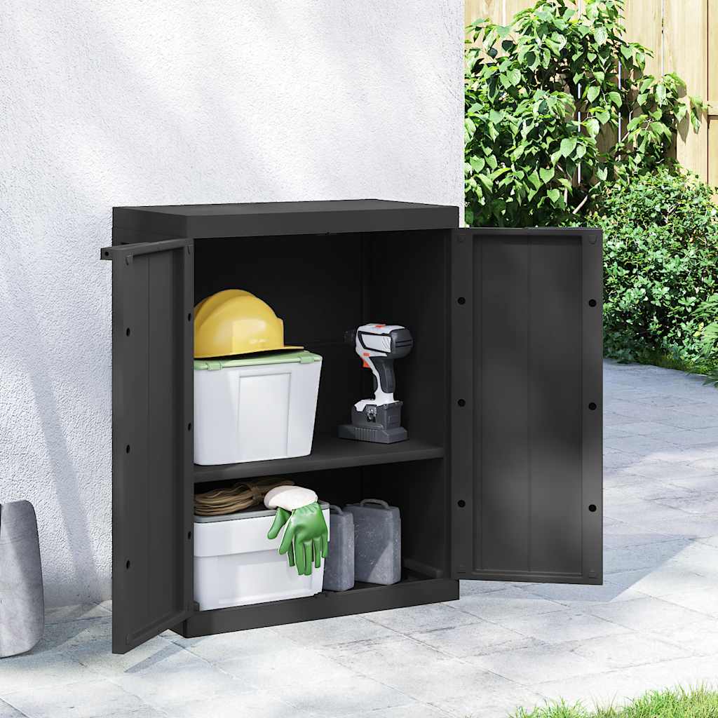 Gartenschrank Schwarz 65x37x85cm