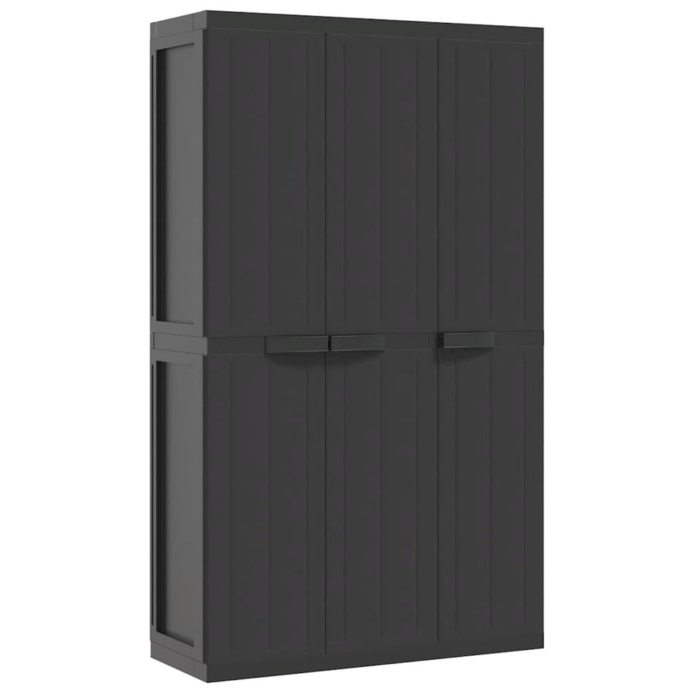 Gartenschrank Schwarz 97x37x165 cm