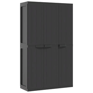 Gartenschrank Schwarz 97x37x165 cm